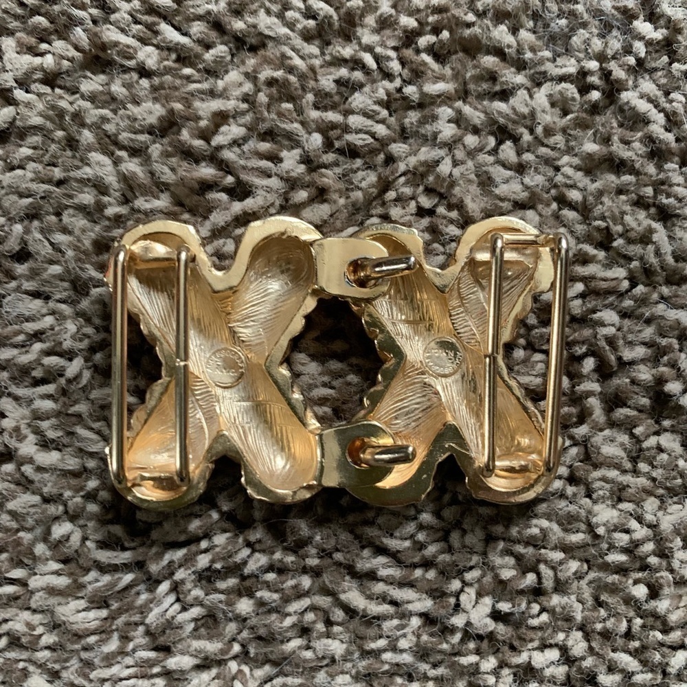 Vintage Accessocraft NYC Double X Belt Buckle - Picture 2 of 3